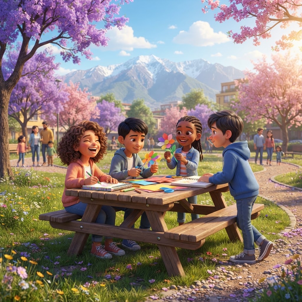 English Adventure: Cartoons, Treats & Spring Fun in Chile!