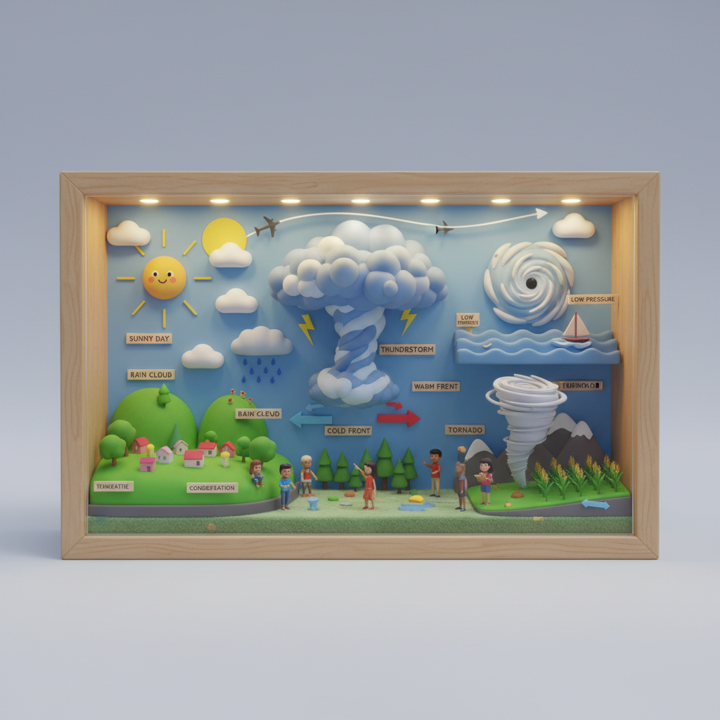 Diorama: weather system (Age 11-14) - Var 1