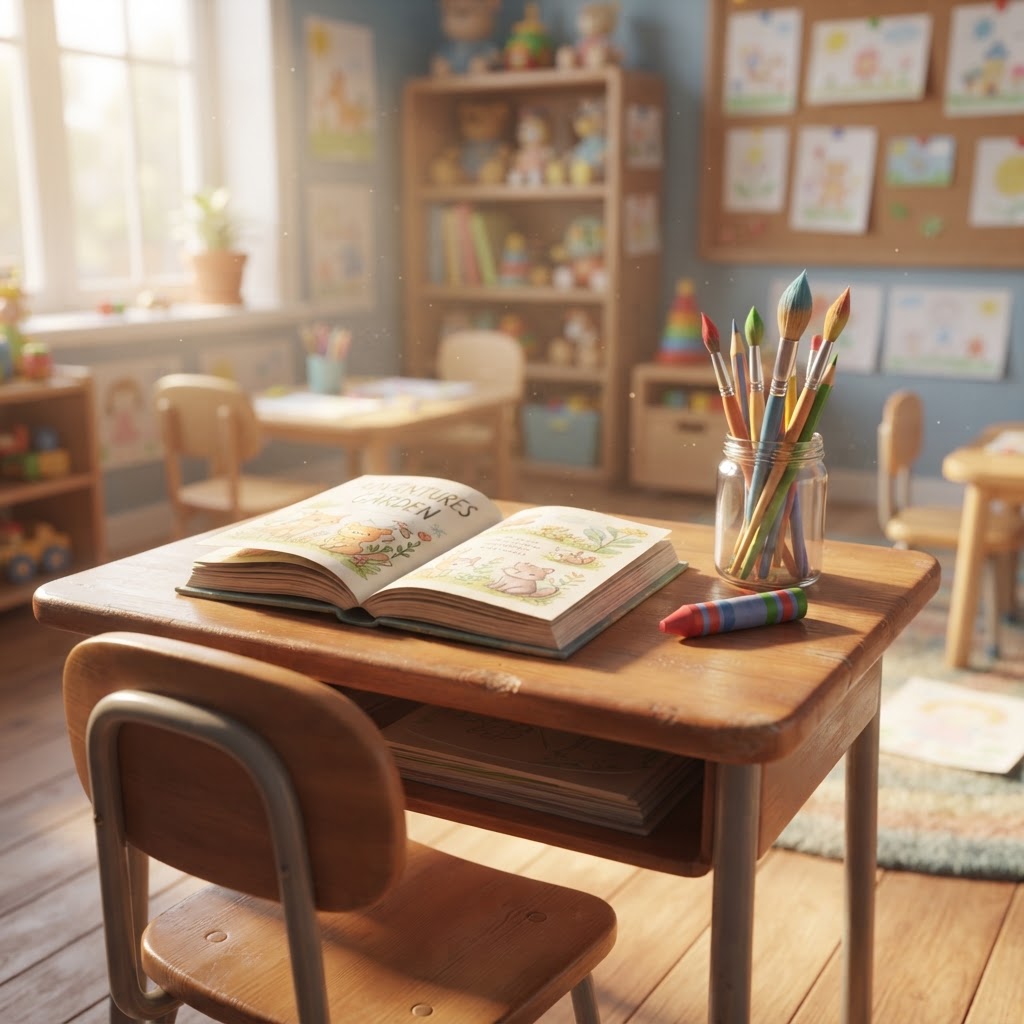 School vocabulary illustration