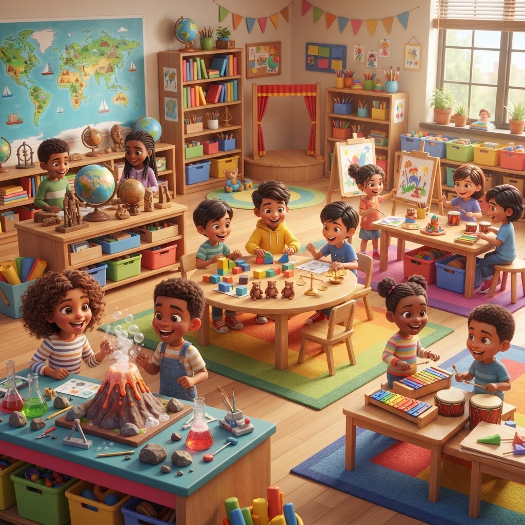 School vocabulary illustration