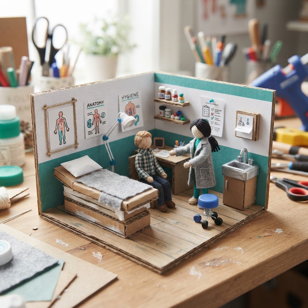 Handicraft: the doctor's office (Age 14-17) - Var 3