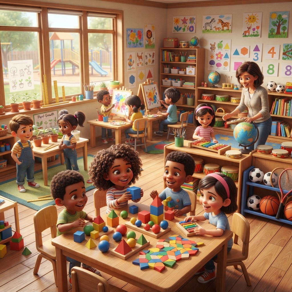 School vocabulary illustration