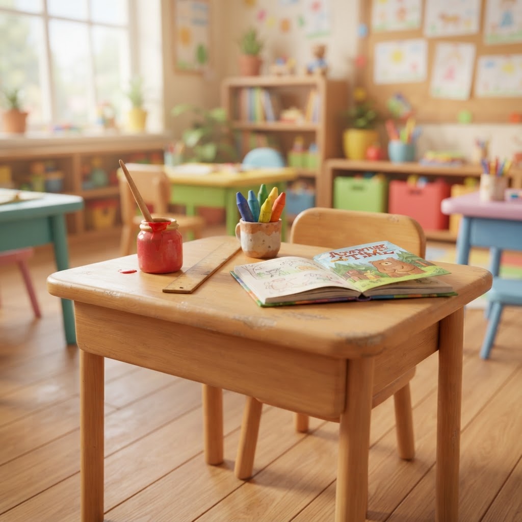 School vocabulary illustration