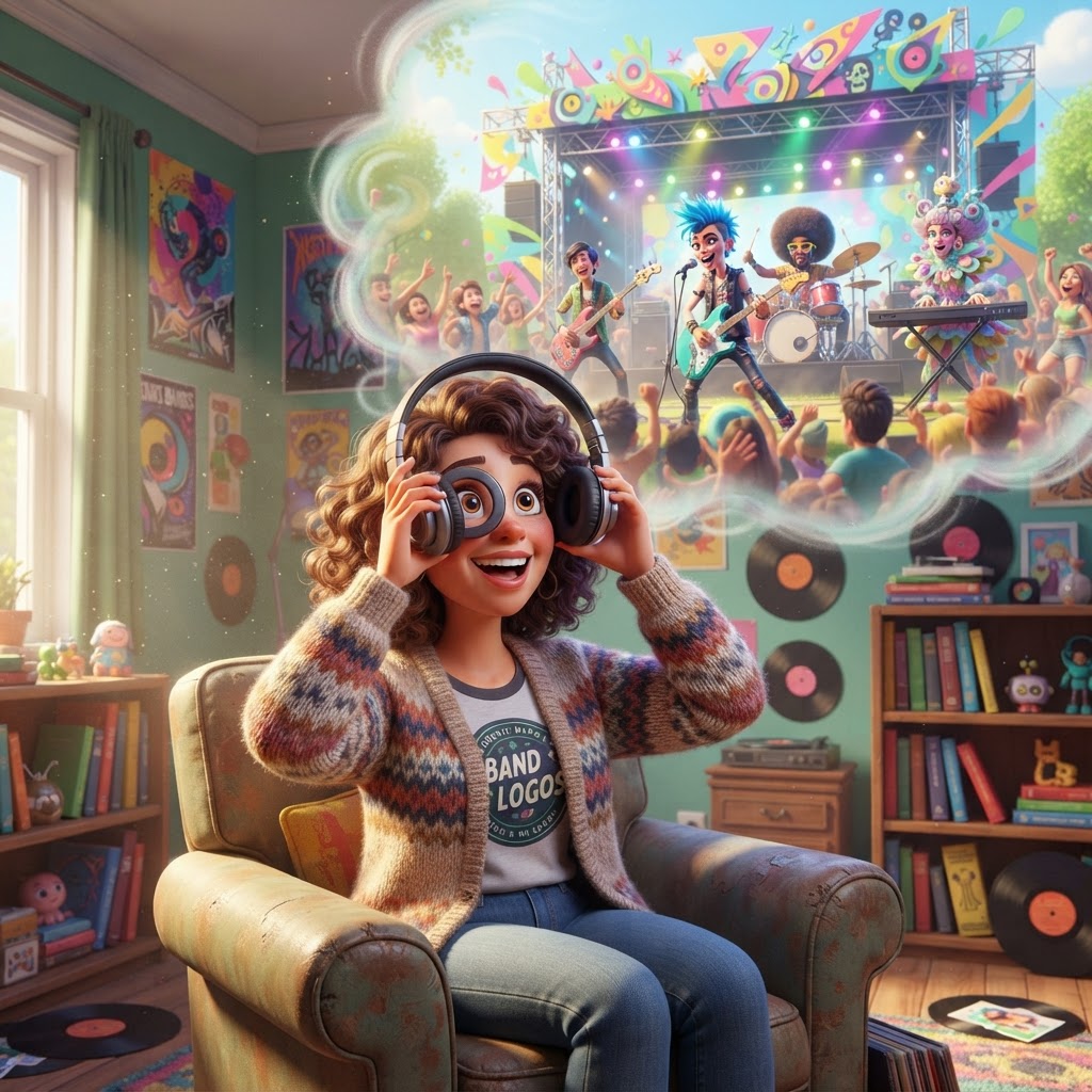 Music and streaming illustration