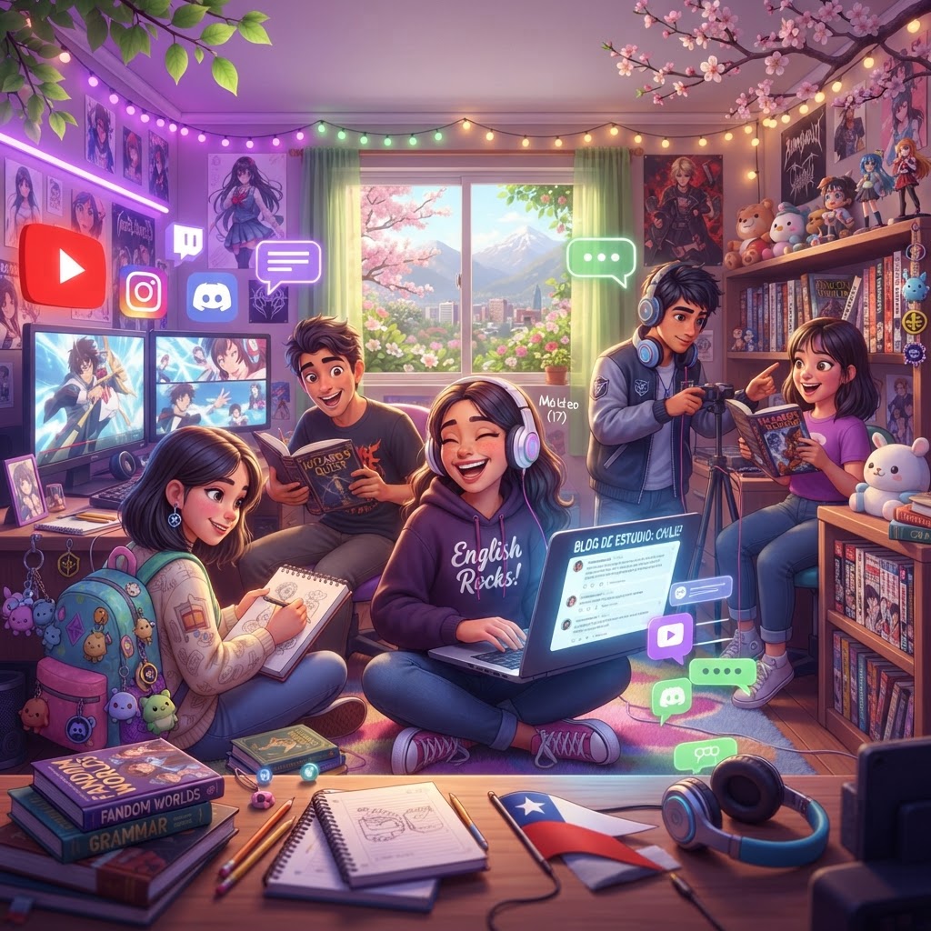 Spring Main-Character Energy: English Through Anime, Music and Fandom Chaos