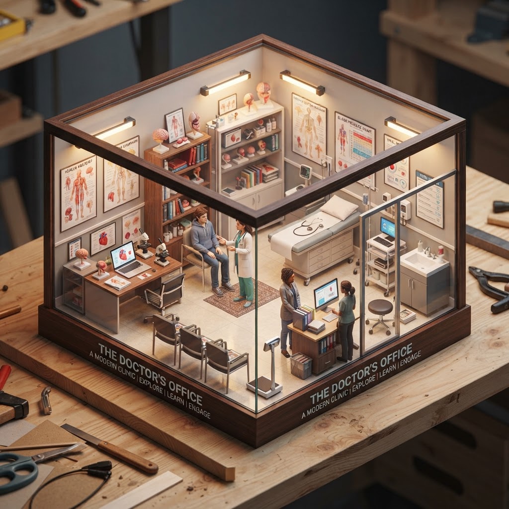 Diorama: the doctor's office (Age 14-17) - Var 2