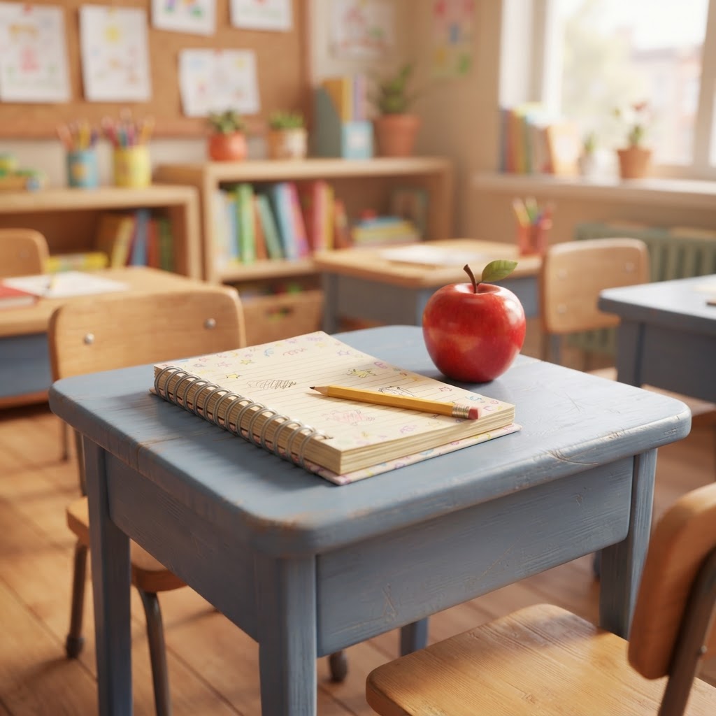 School vocabulary illustration