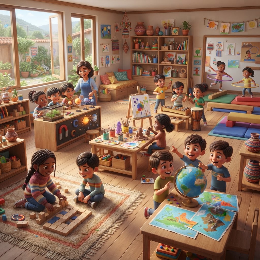 School vocabulary illustration