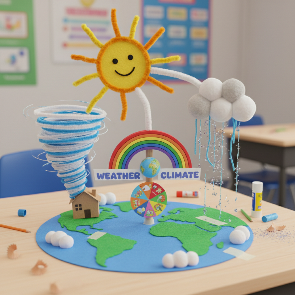 Handicraft: weather and climate explanation (Age 11-14) - Var 1