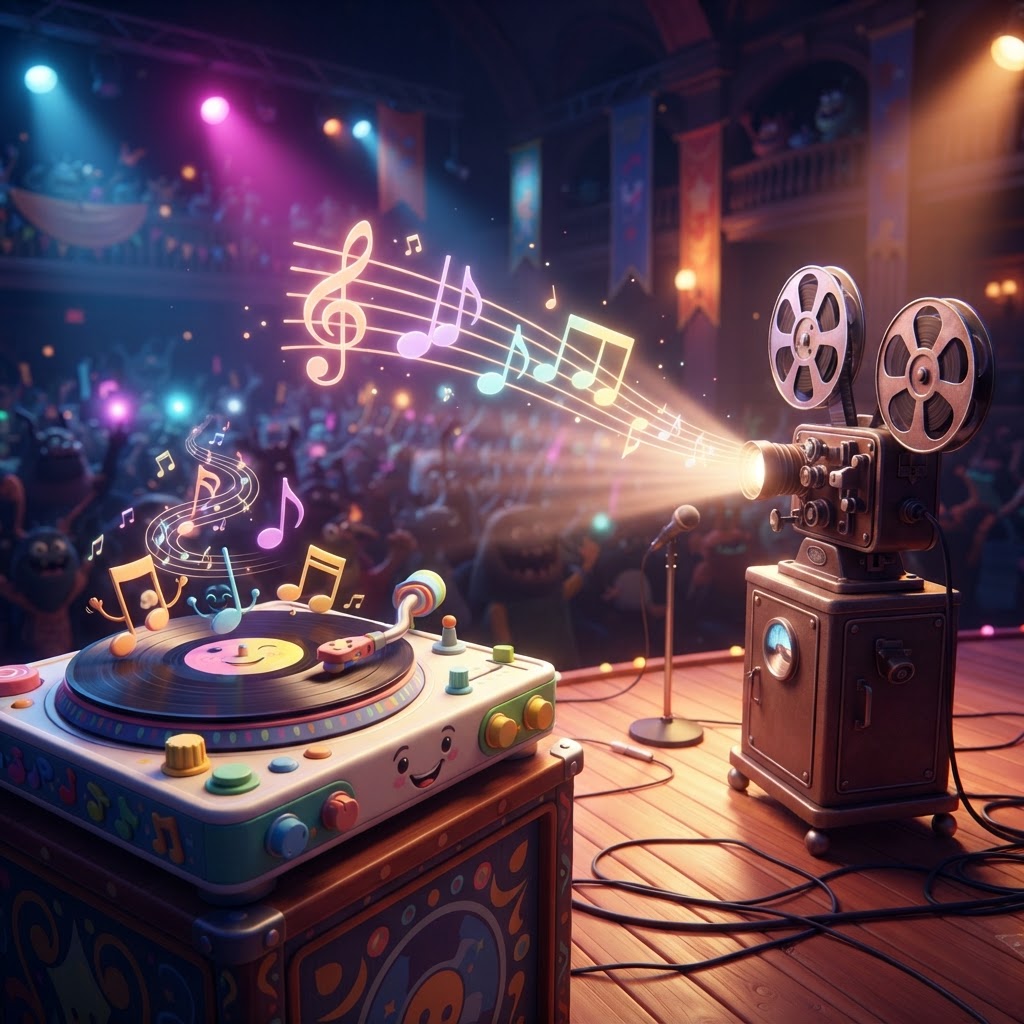 Music and streaming illustration