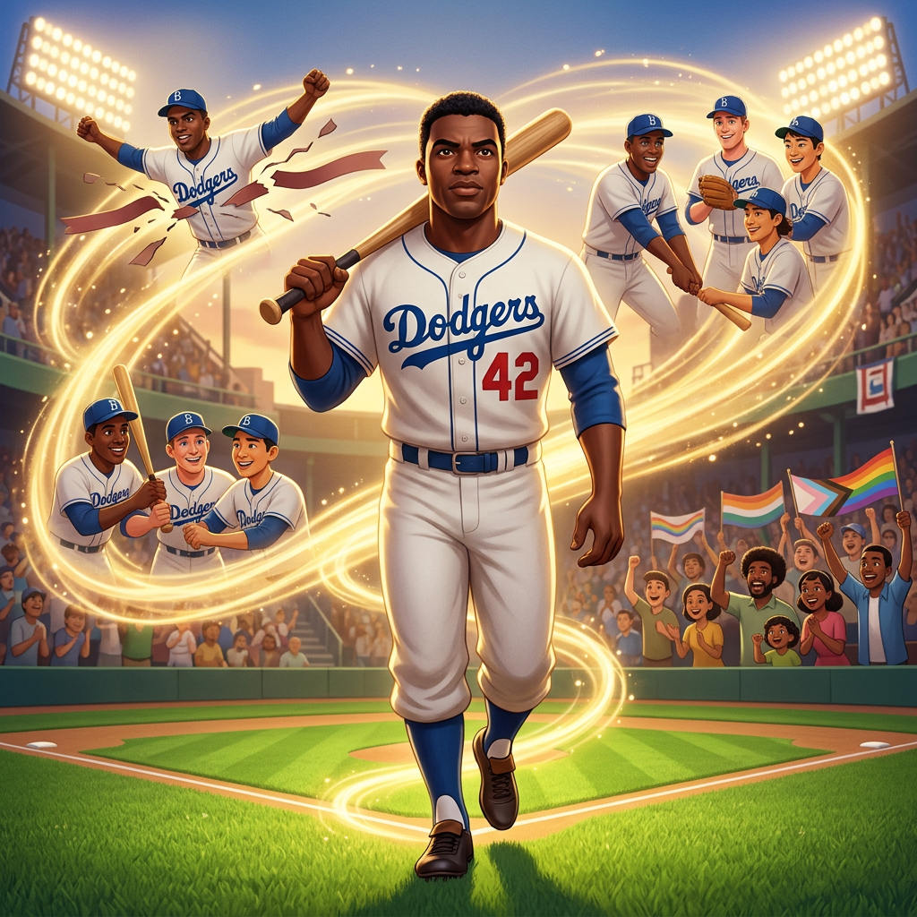 The Life of Jackie Robinson slide 1