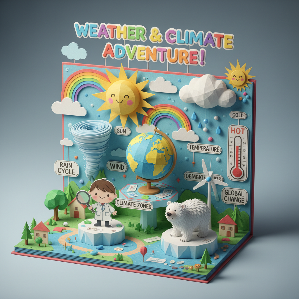 Handicraft: weather and climate explanation (Age 11-14) - Var 3