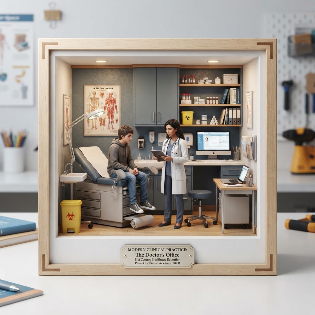 Diorama: the doctor's office (Age 14-17) - Var 1