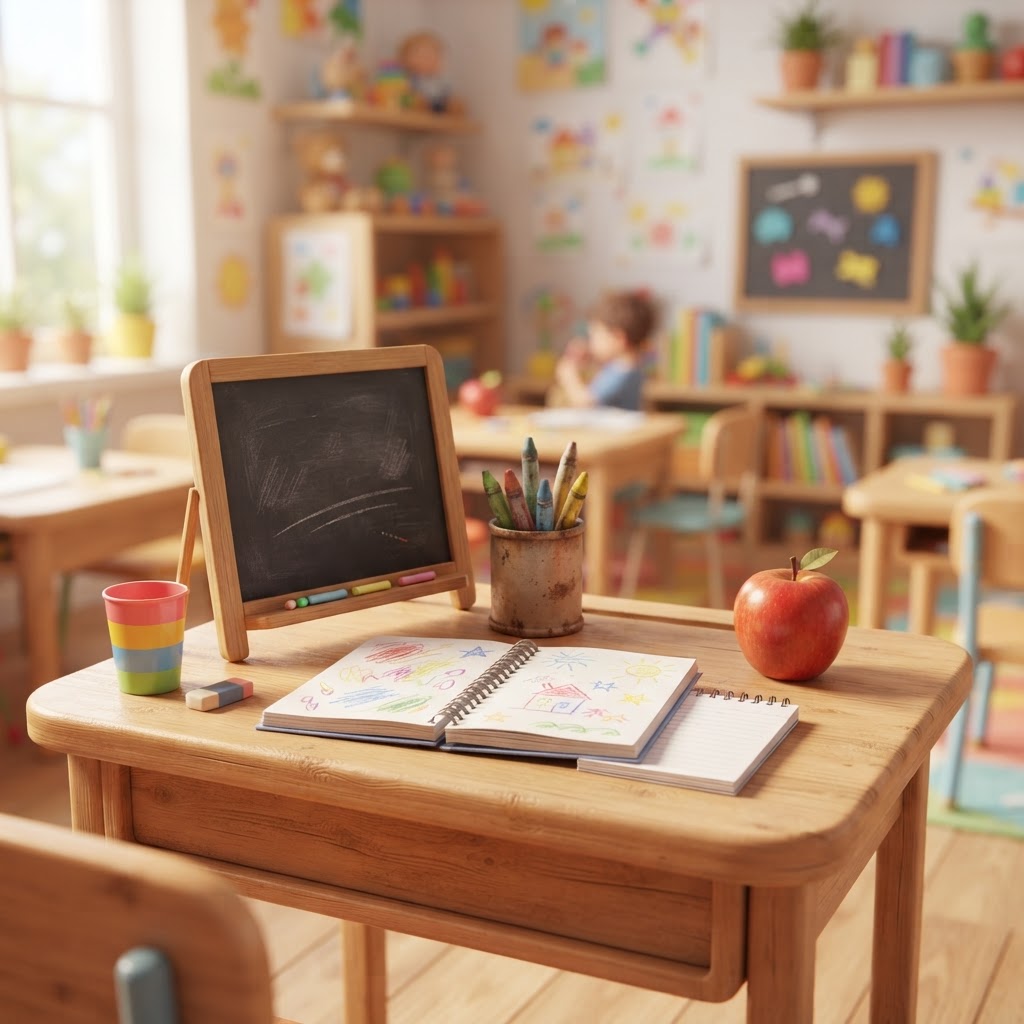 School vocabulary illustration