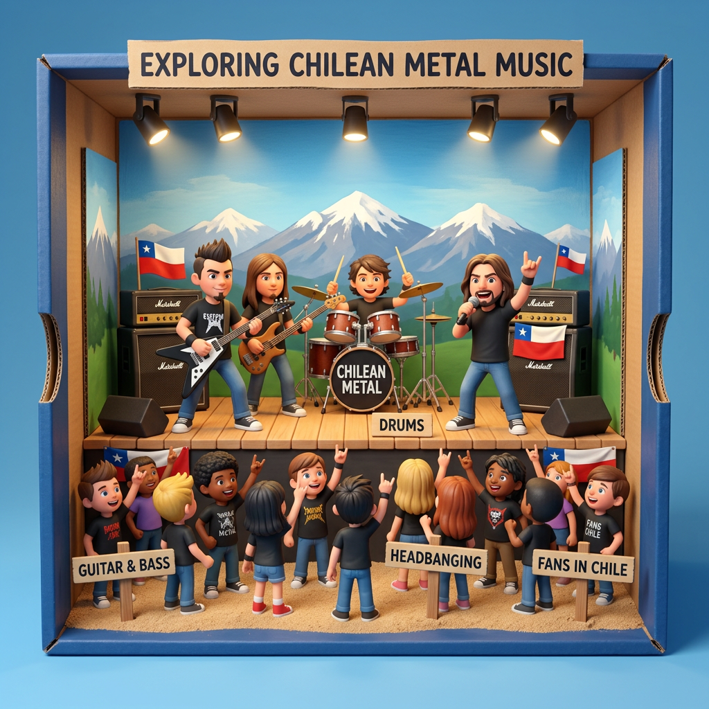 Diorama: Metal music chile (Age 8-11) - Var 1