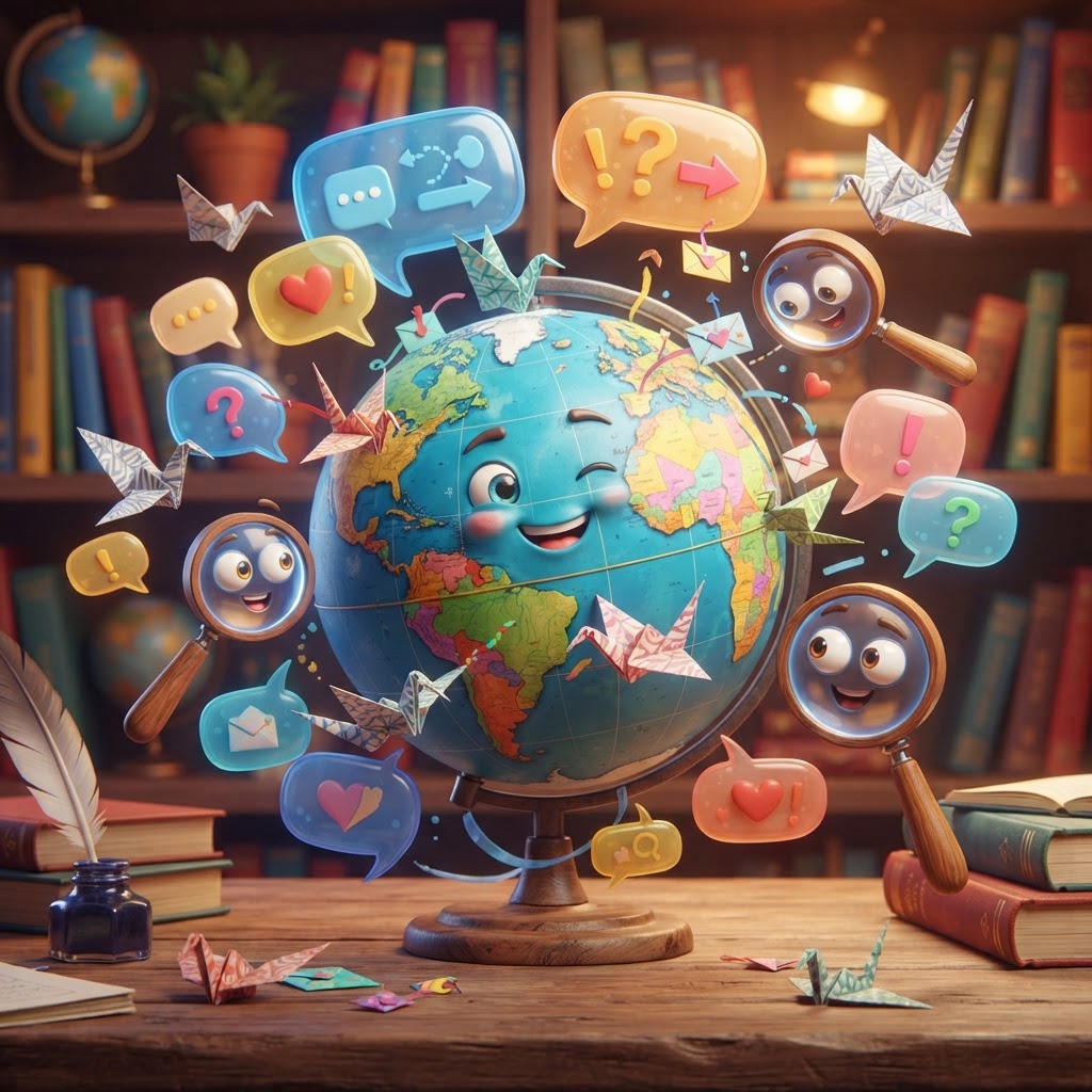 World news illustration