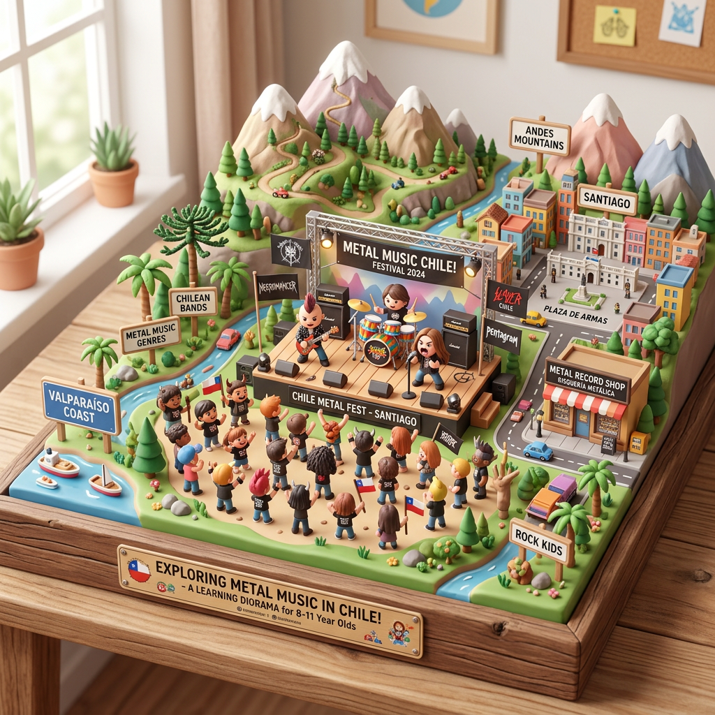 Diorama: Metal music chile (Age 8-11) - Var 3