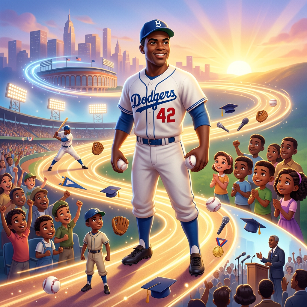 The Life of Jackie Robinson slide 1