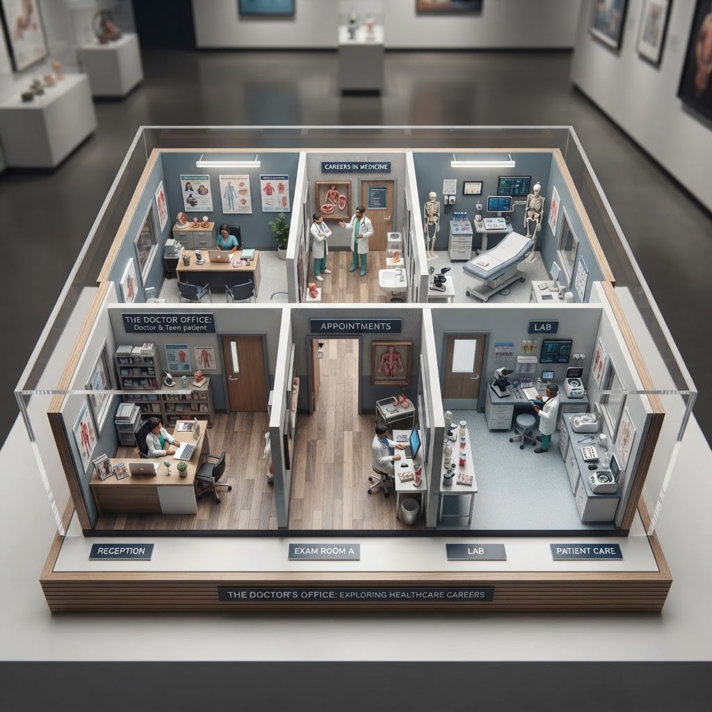 Diorama: the doctor's office (Age 14-17) - Var 3