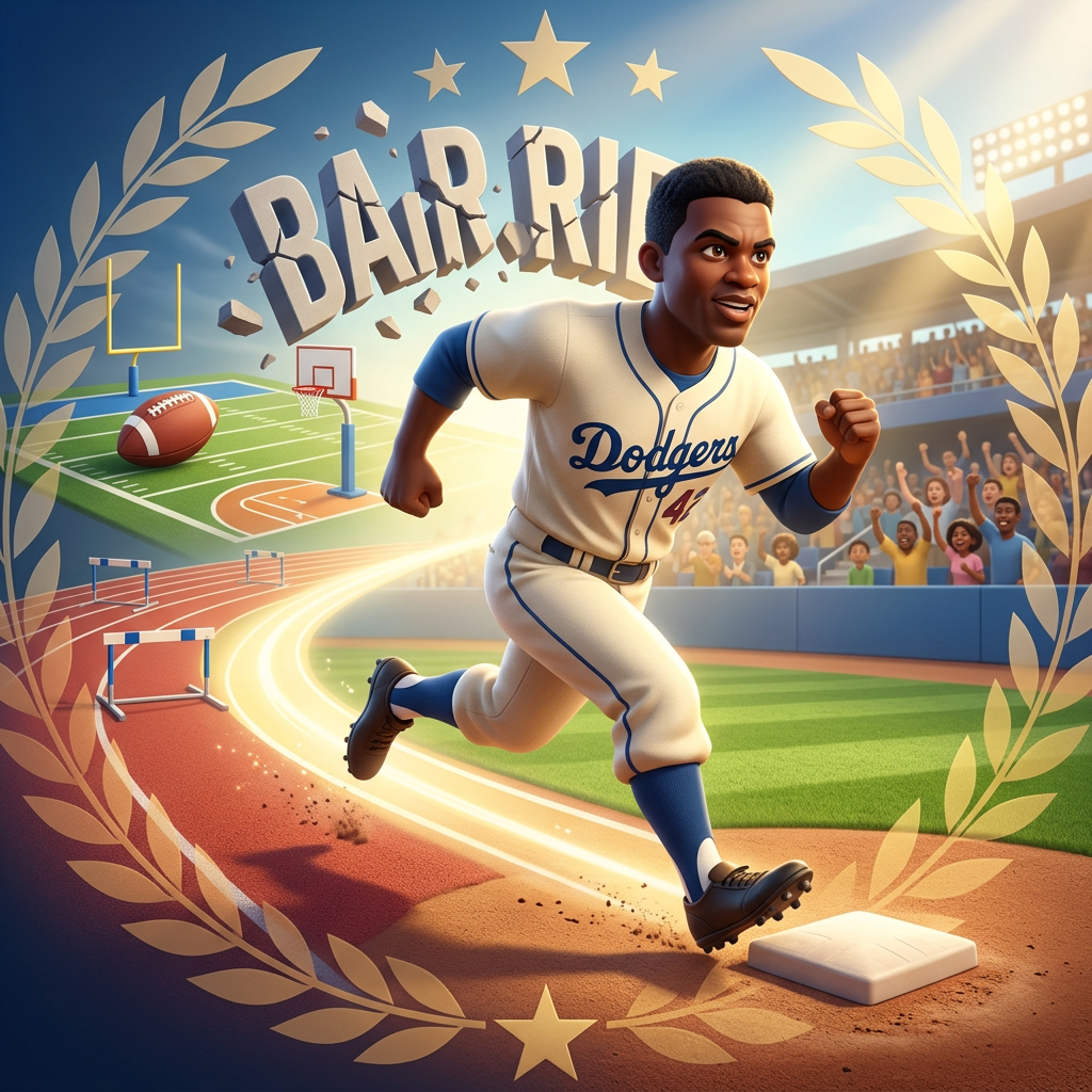 The Life of Jackie Robinson slide 3