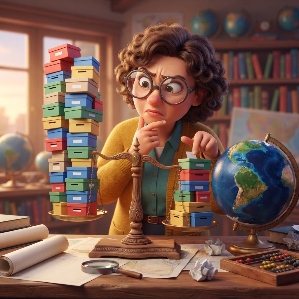 World news illustration
