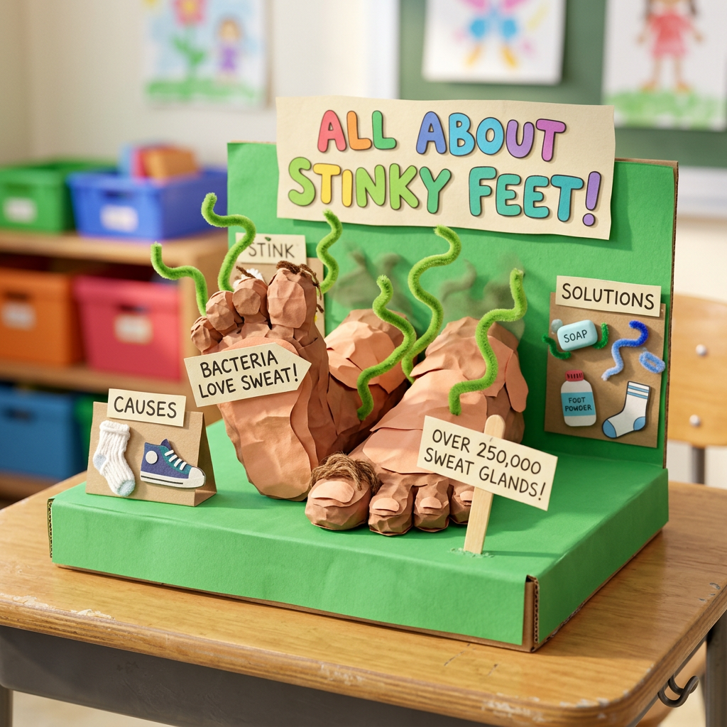 Handicraft: All about stinky feet (Age 11-14) - Var 1