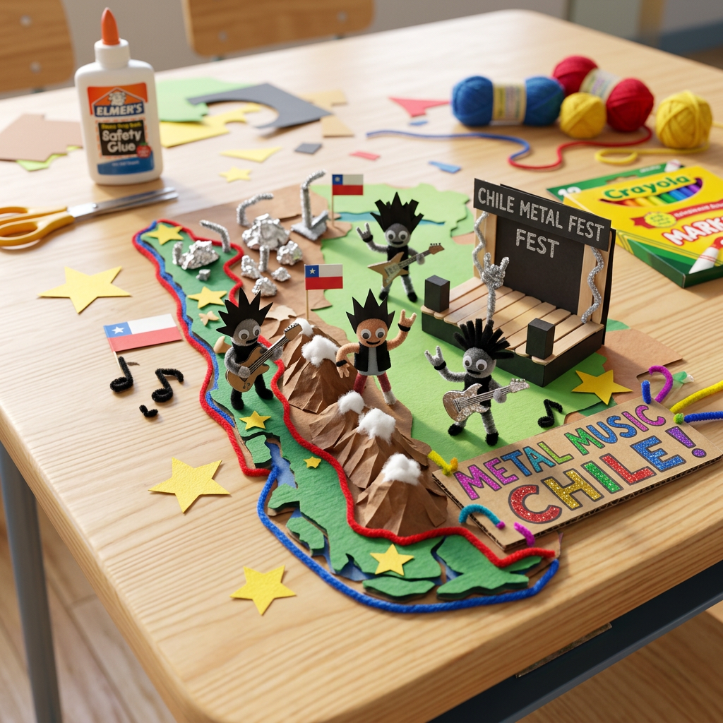 Handicraft: Metal music chile (Age 8-11) - Var 1