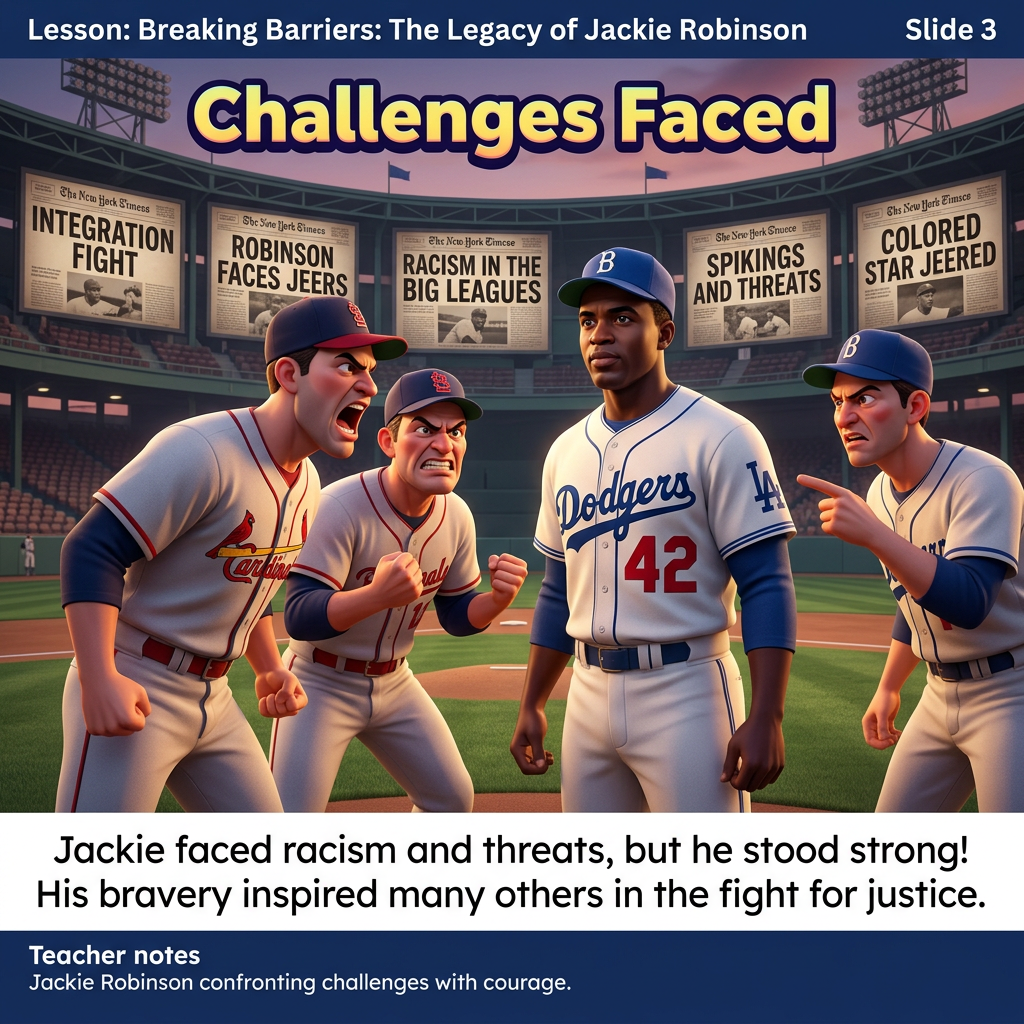 Breaking Barriers: The Legacy of Jackie Robinson Slide 3