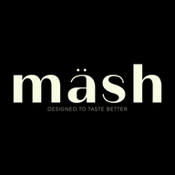 mäsh burgers. logo
