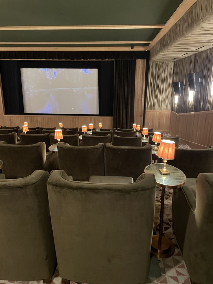 An intimate screening room