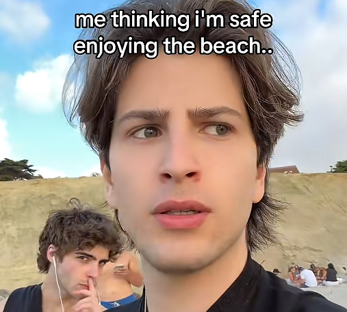 K Shami at beach