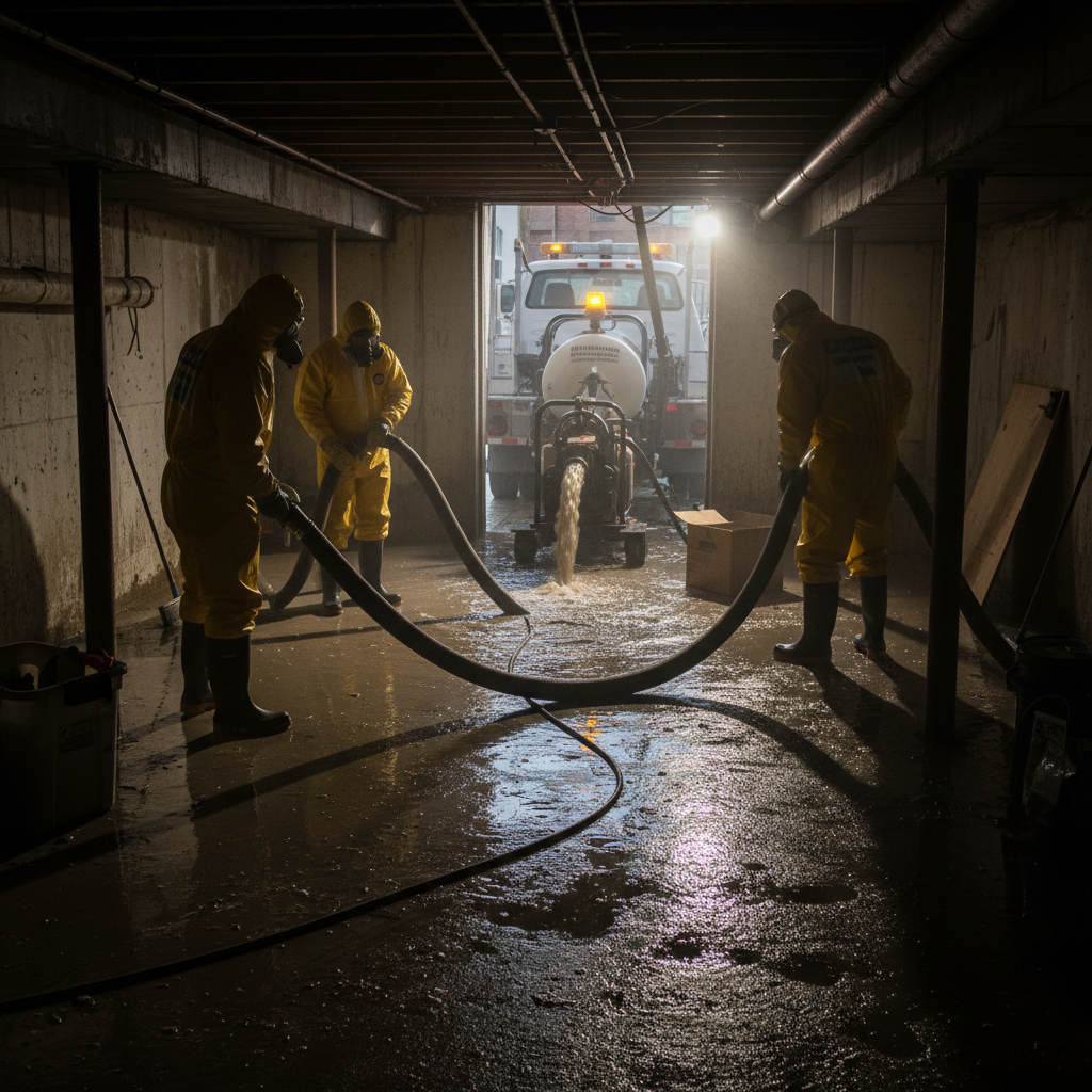 Sewage Backup Cleanup