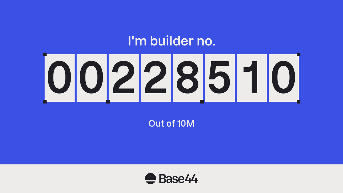 Base44 Builder Number 00228510