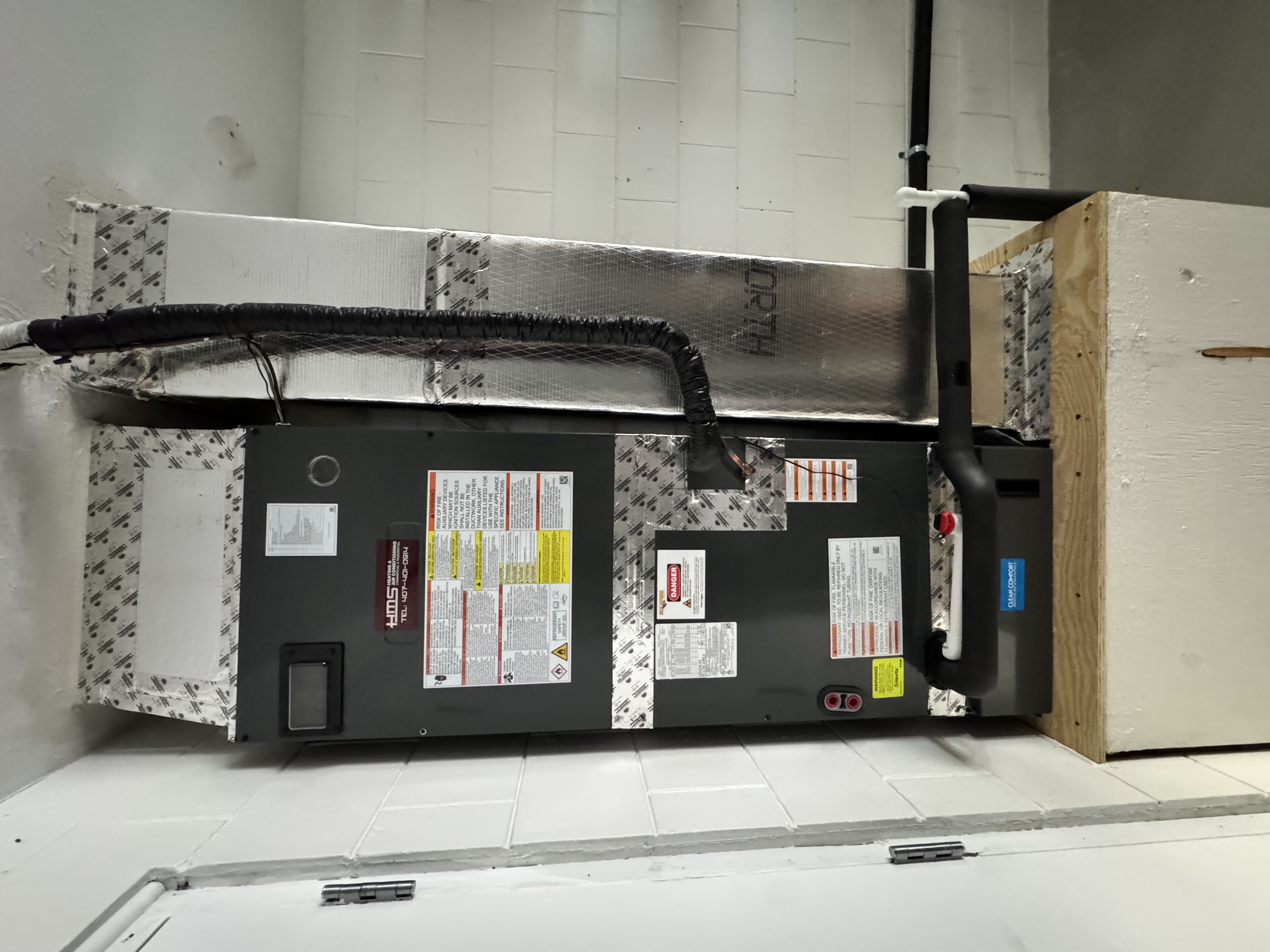 Indoor Air Handler Install