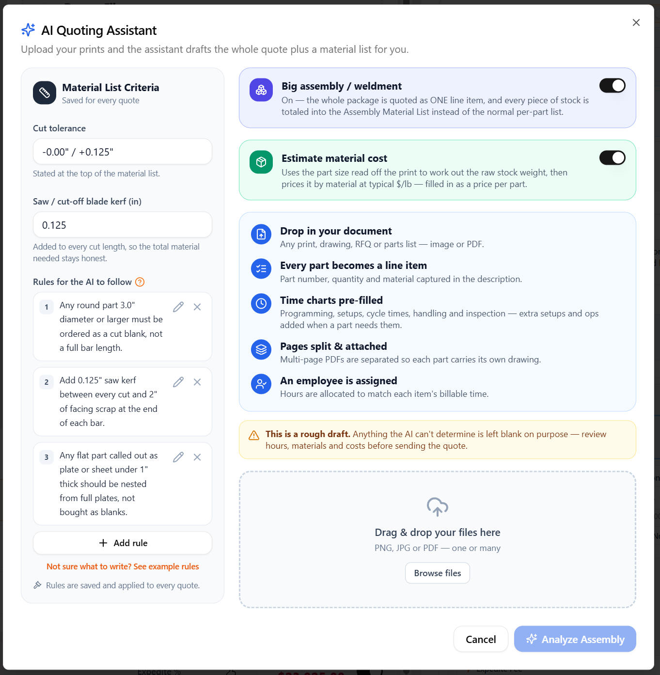 AI Quoting Assistant
