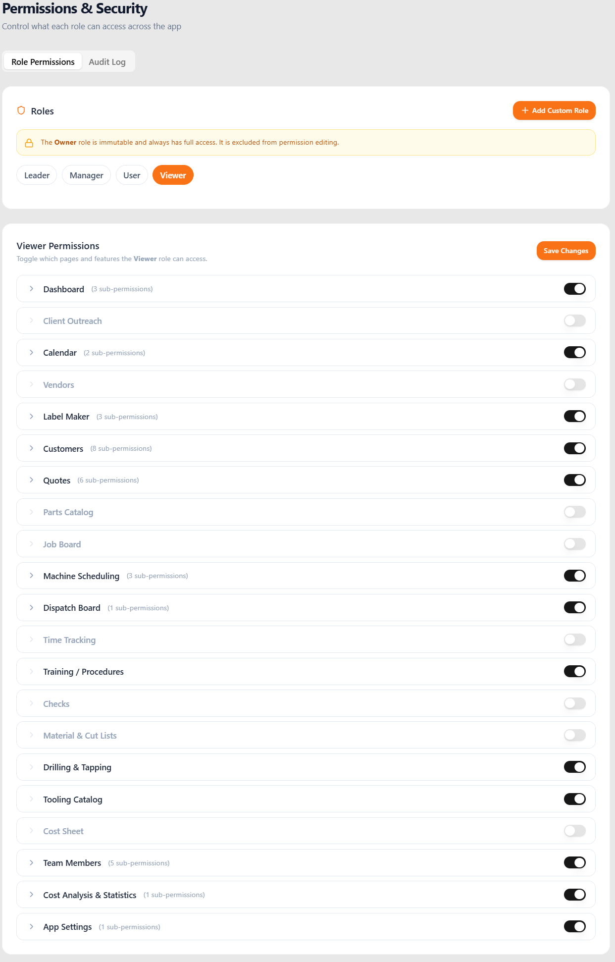 Role-Based Permissions