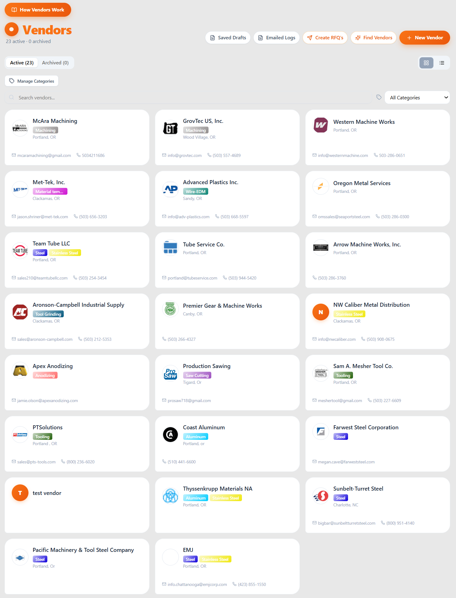 Vendor Management