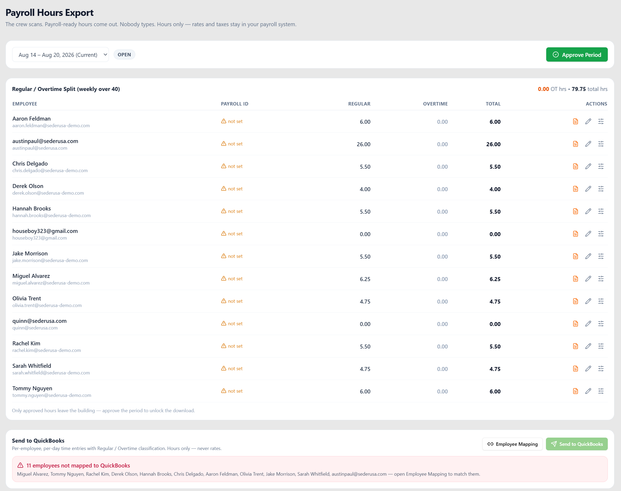 Payroll Export
