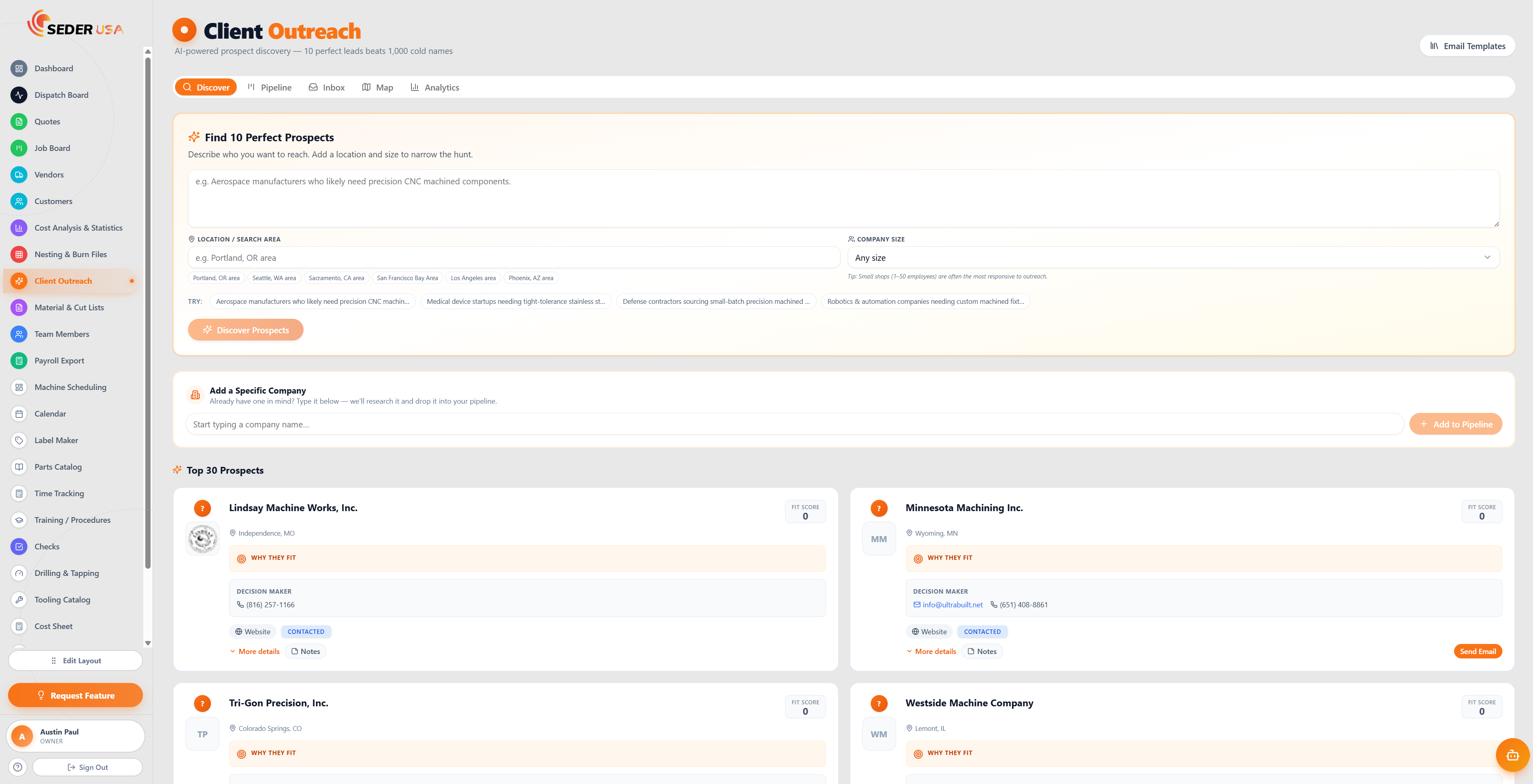 Customer Outreach/CRM