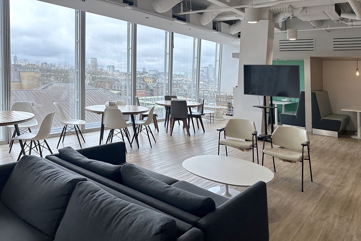Breakout area at The Shard before clearance