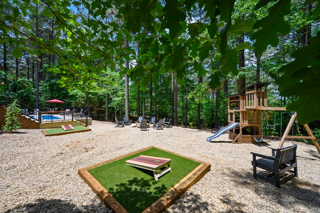 Yard - Cornhole, Fire Pit & Playset