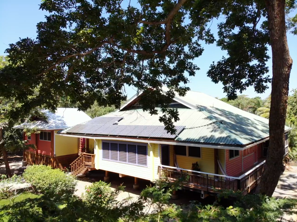 Front Exterior with Solar Panels