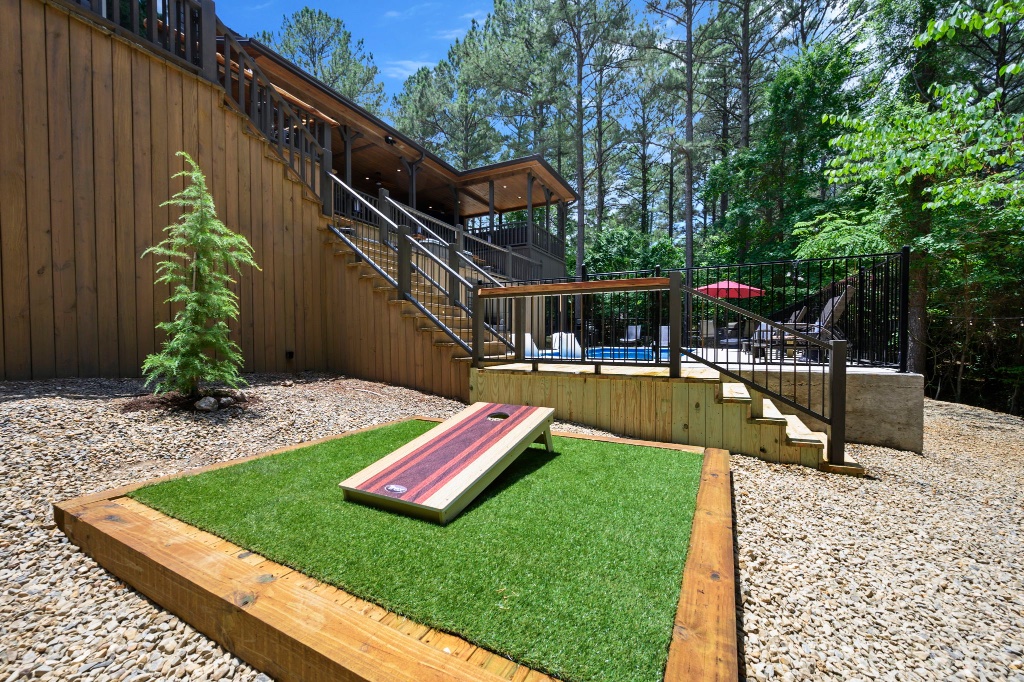 Cornhole Court - Full Yard View