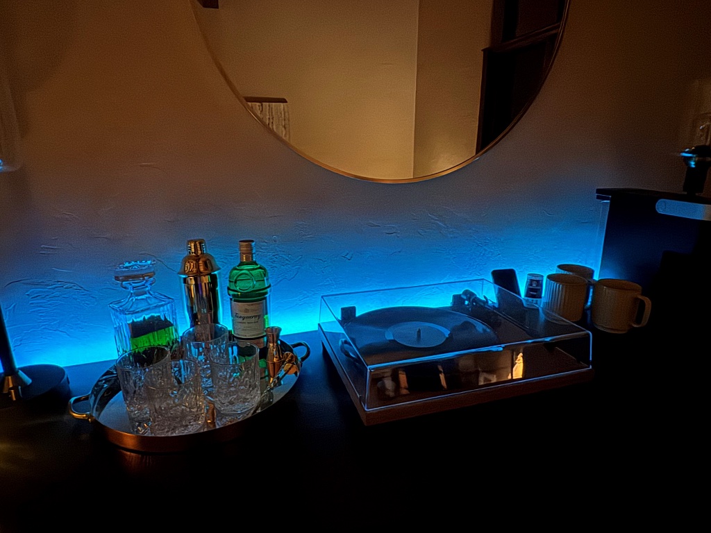 Record Lounge - Bar & Turntable Setup