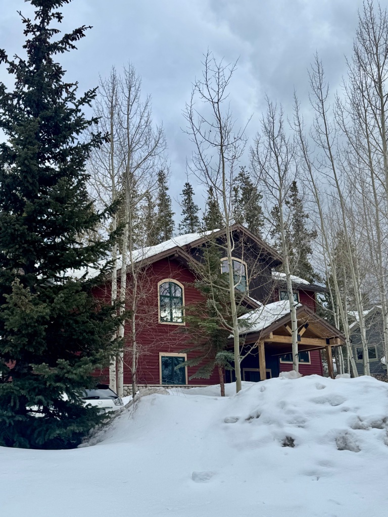 Aspen View Lodge - Side View in Winter