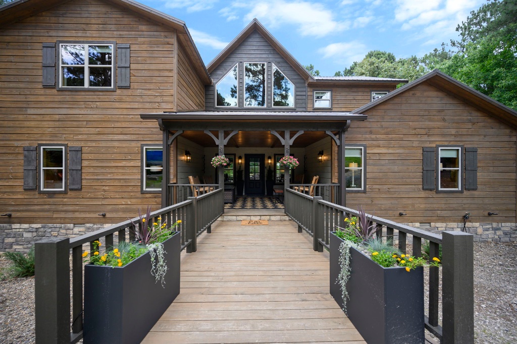 Front Exterior - Bridge Entry & Flower Planters