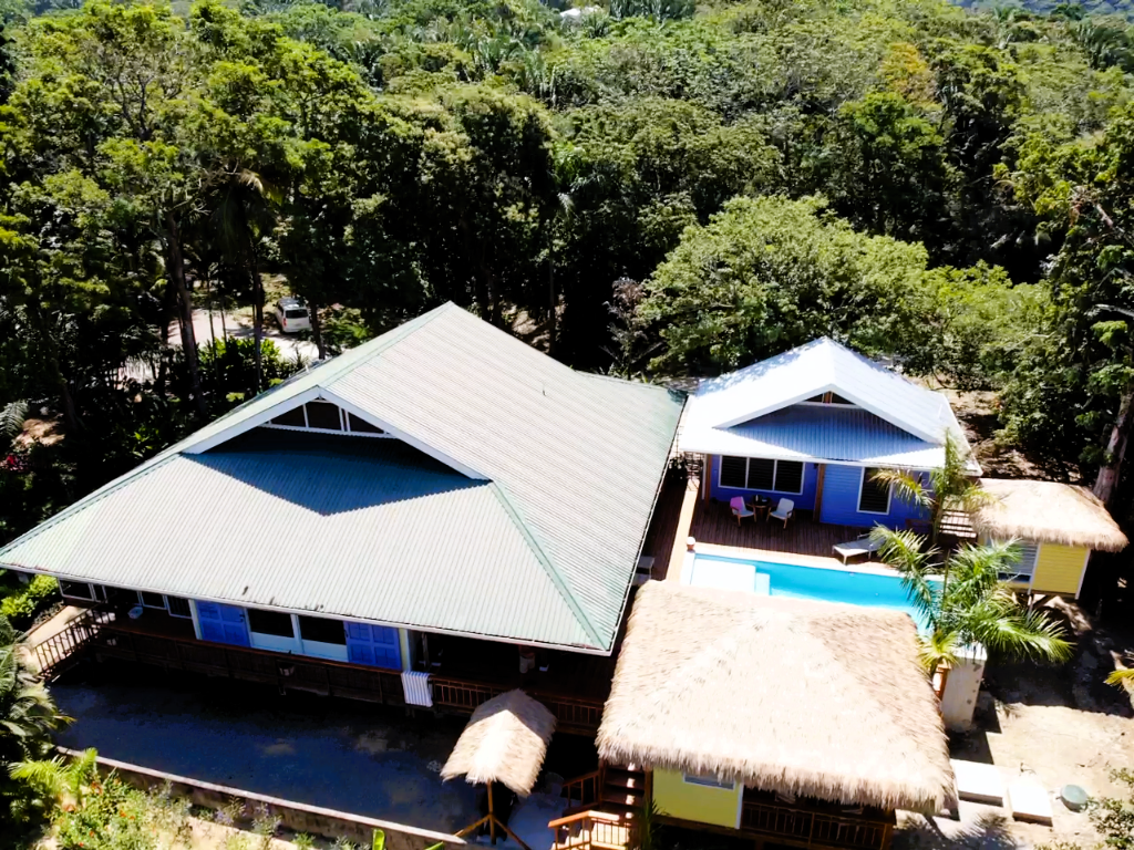 Aerial View - House & Pool