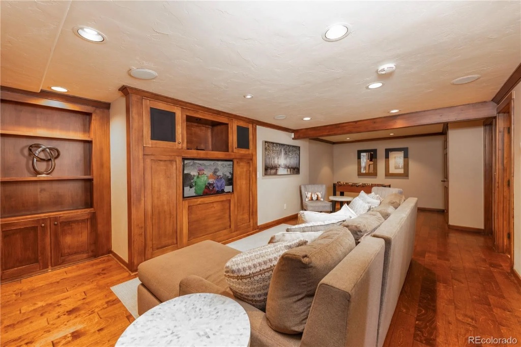 Lower Level Media Room & Wet Bar