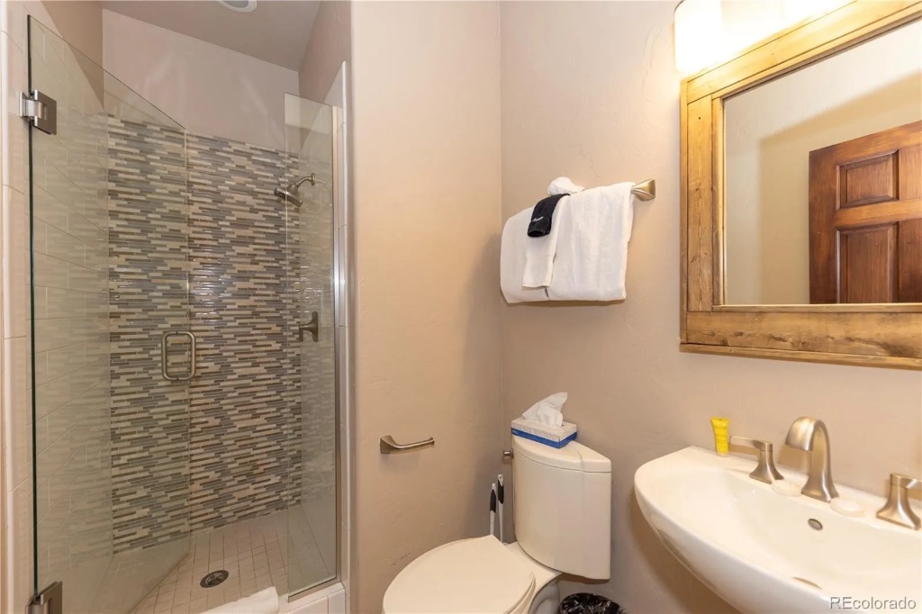 Bathroom with Tiled Shower