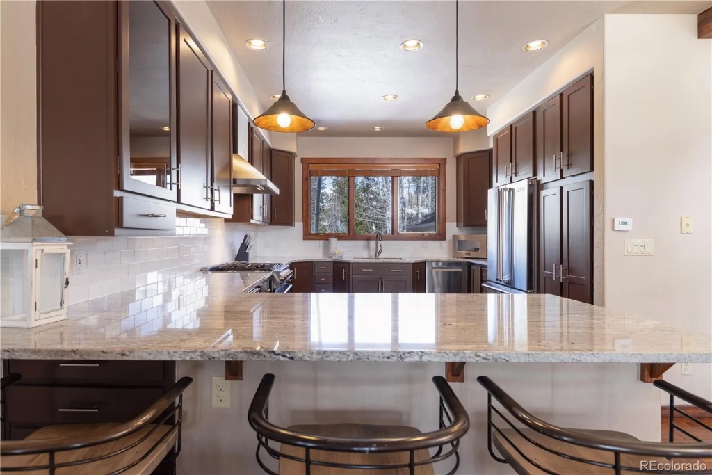 Gourmet Kitchen with Granite Island